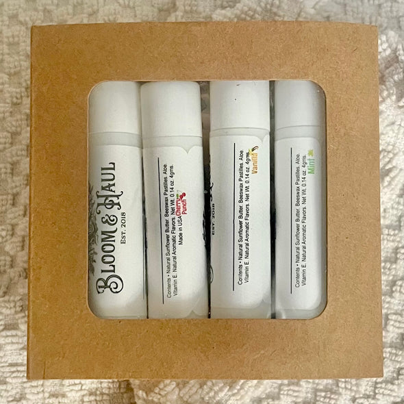 Nourishing Beeswax Lip Care • Gift-Ready Variety Box