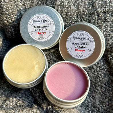 Cherry Lip Care Set (Balm + Scrub)