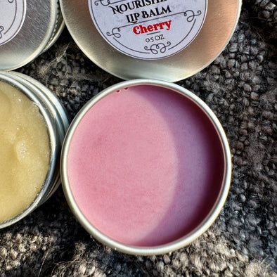 Cherry Tinted Beeswax Lip Balm