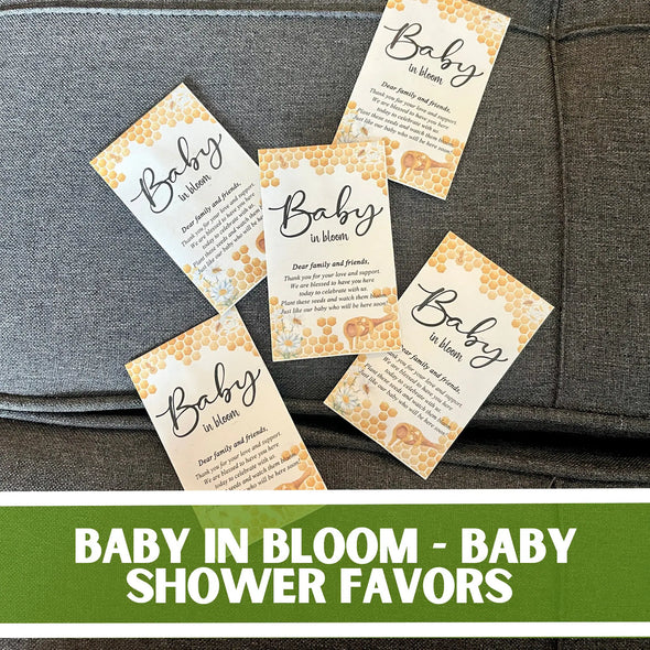 Baby In Bloom - Baby Shower Favor