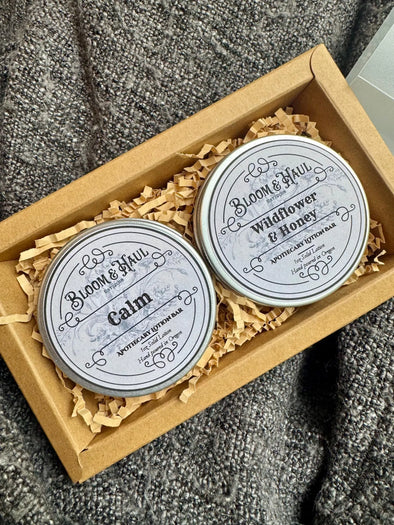 Gift Box of 2 Beeswax Lotion Bars